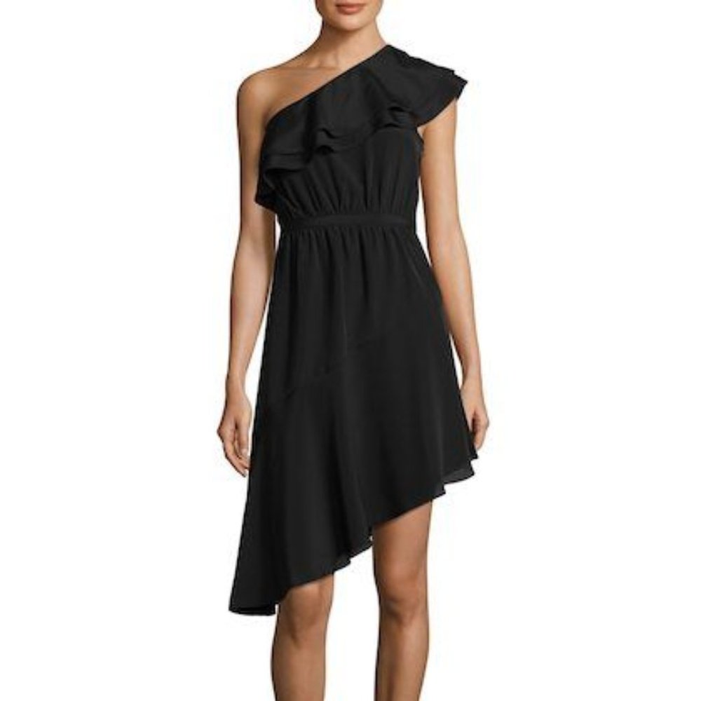 LIKELY Delbarton one-shoulder asymmetrical dress